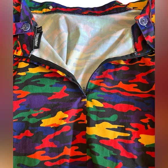 JAWBREAKER Colorful Camo Suspender Mini Skirt Size L “Now You See Me” - Picture 9 of 12
